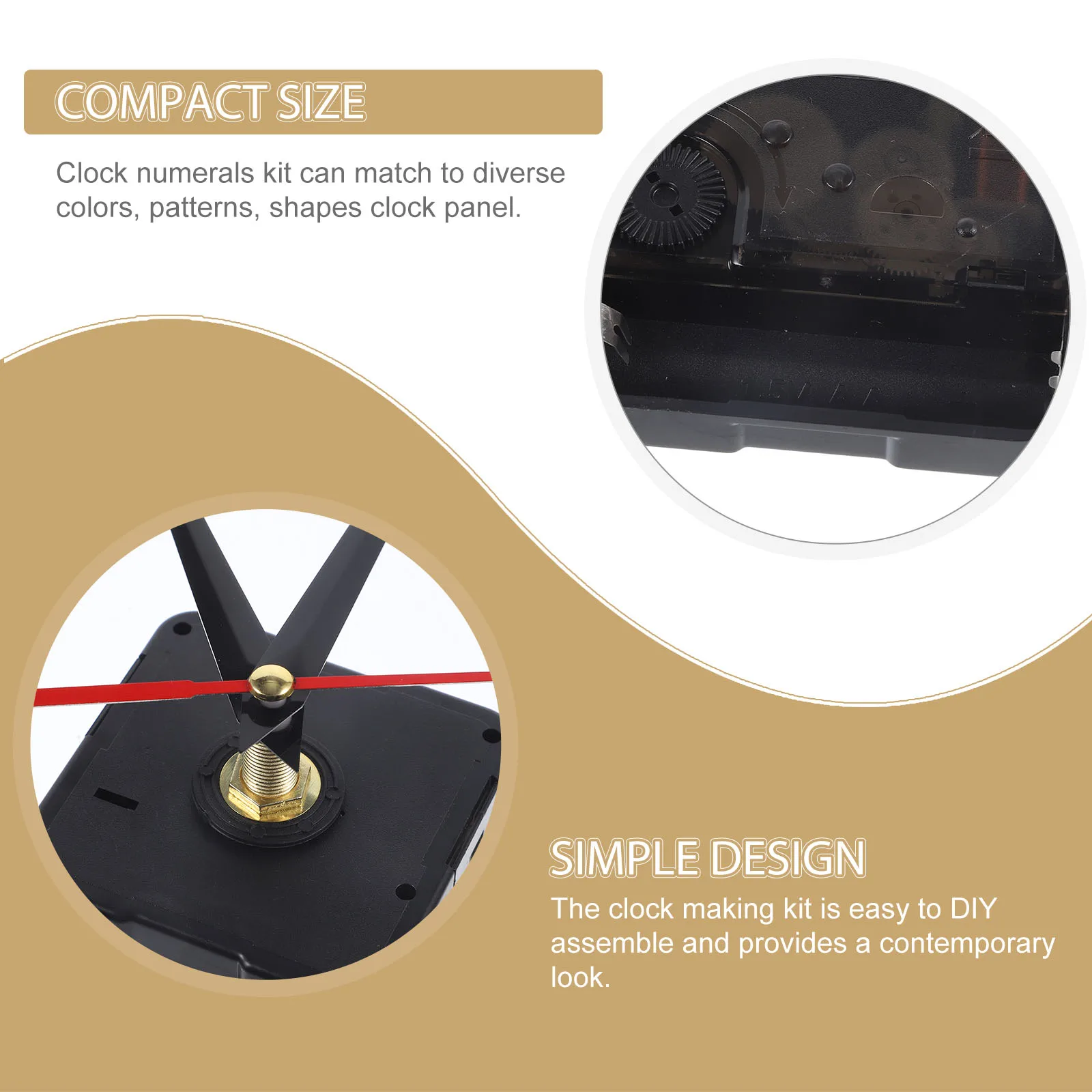 

1Set Clock Mechanism DIY Wall Clock Parts Kit Plastic Powered for Replacement Repair Personalized Design