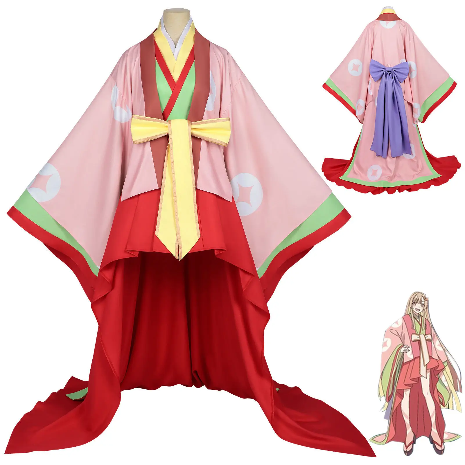 Cosmic Princess Kaguya Cosplay Costume Cho Kaguya-hime Pink Kimono Dress Women’s Cyberpunk Anime Outfit