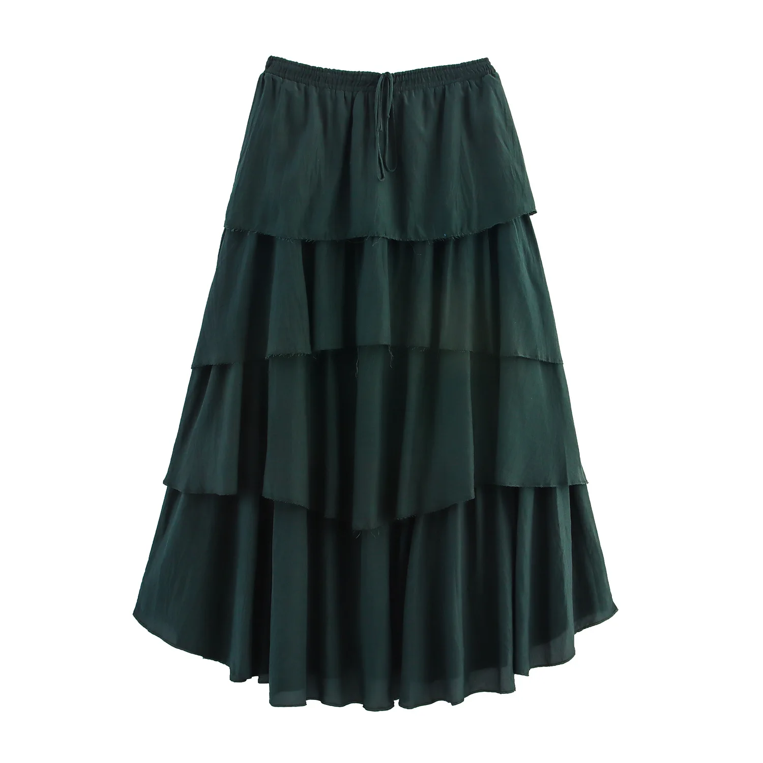 

European and American style cross-border popular fashion trends and versatile vacation style layered decorative skirt
