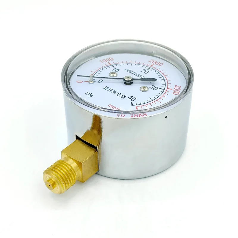 YE60 natural gas, barometer 0-25KPa 40KPa 60KPa 16KPaM20 * 1.5 membrane box pressure gauge