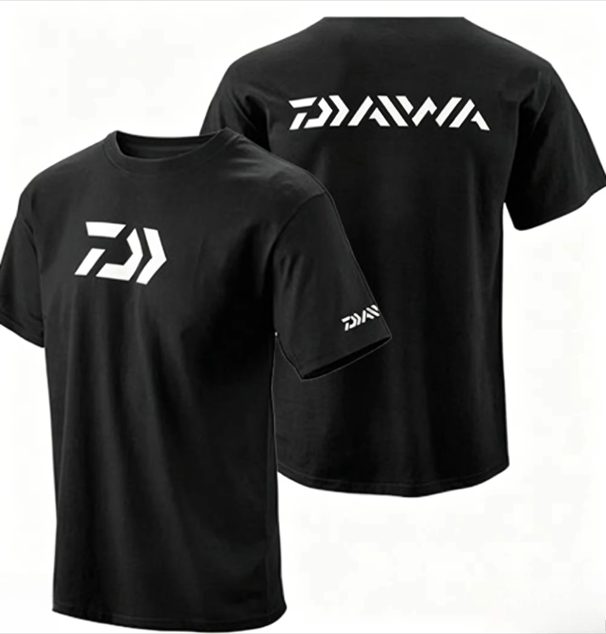 Daiwa D-VEC fishing graphics 100%cotton T-shirt 2026 summer New Men's women's Y2k Fashion leisure Streetwear O-neck Shirt