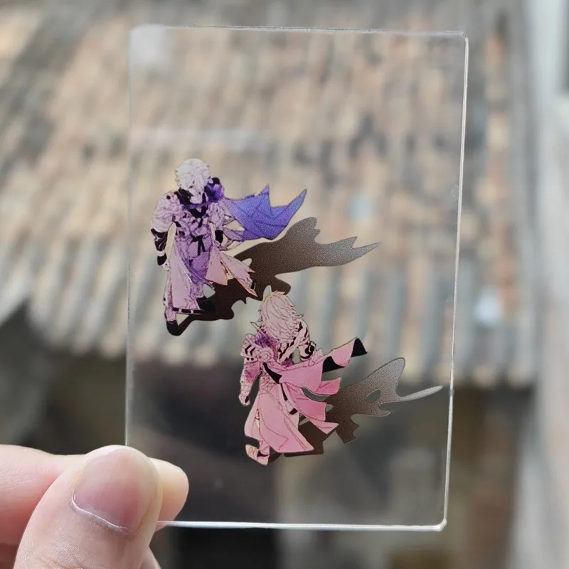 Phainon Mydei Acrylic Bookmark and Transparent Card Set High Value Back Figure Design Anime Game Shadow Art Decor Perfect Gift