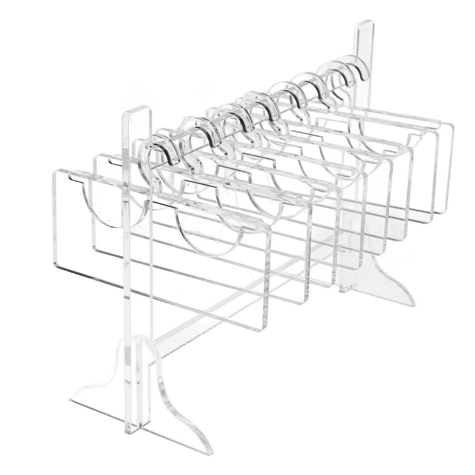 

Transparent Acrylic Eyelash Display St ganizer 15x6x11cm for False Lashes Storage Portable Hanger Shaped Container lash rack