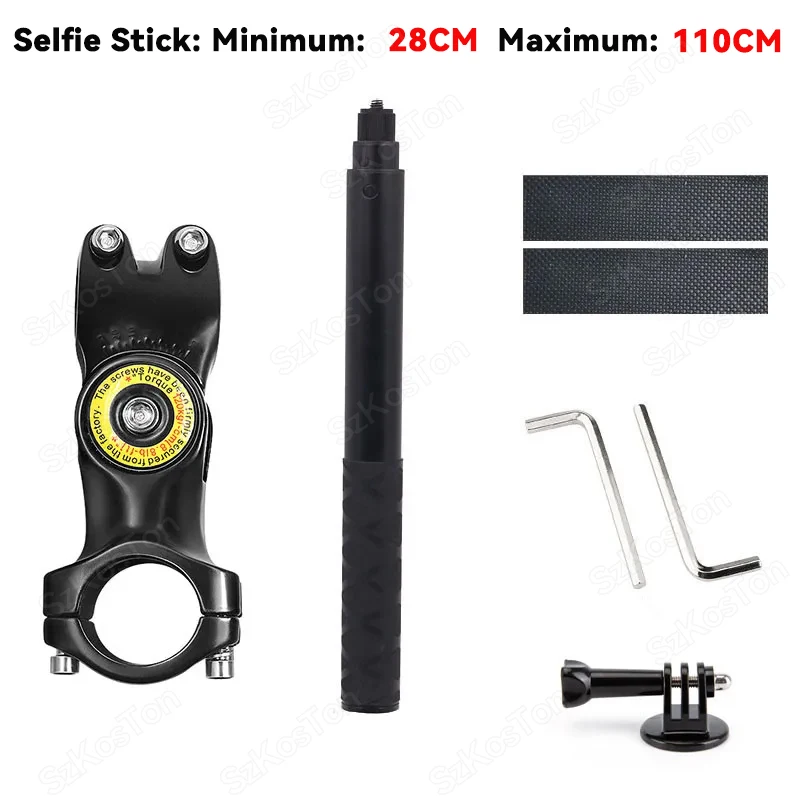 Motorrad- und Fahrrad-Selfie-Stick Einbeinstativ Lenkerhalterung für Insta360 X5 X3 X4 GoPro Hero 13 12 11 10 9 8 DJI Zubehör