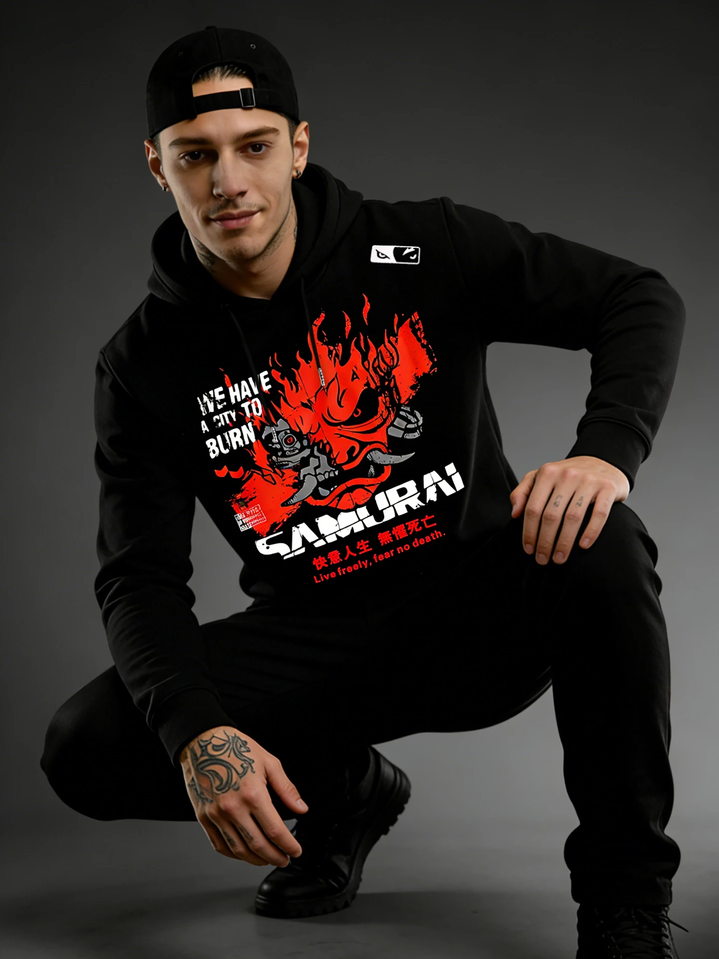 

Мужская спортивная толстовка с длинным рукавом для спортзала, осенне-зимний пуловер, удобный крой, полиэстер