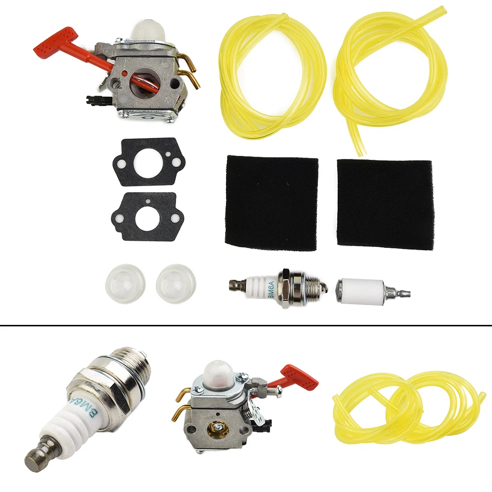 11pcs Carburetor Kit For Homelite PBC3600 C1U-H39A UP00608A UP00608 UP00021 UT-08107 UT-08107-A Garden Power Tool Accessories