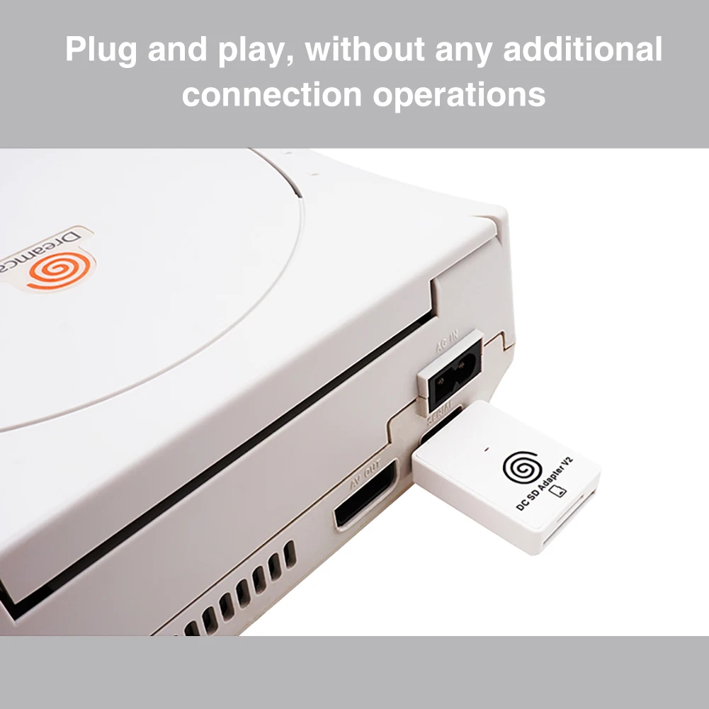 لقارئ بطاقات Sega Dreamcast SD محول بطاقة TF + CD مع محمل DreamShell