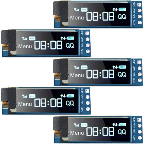 0.91 Inch OLED Display Module White/Blue OLED 128X32 LCD LED Display SSD1306 12832 0.91 IIC I2C Communicate for Arduino