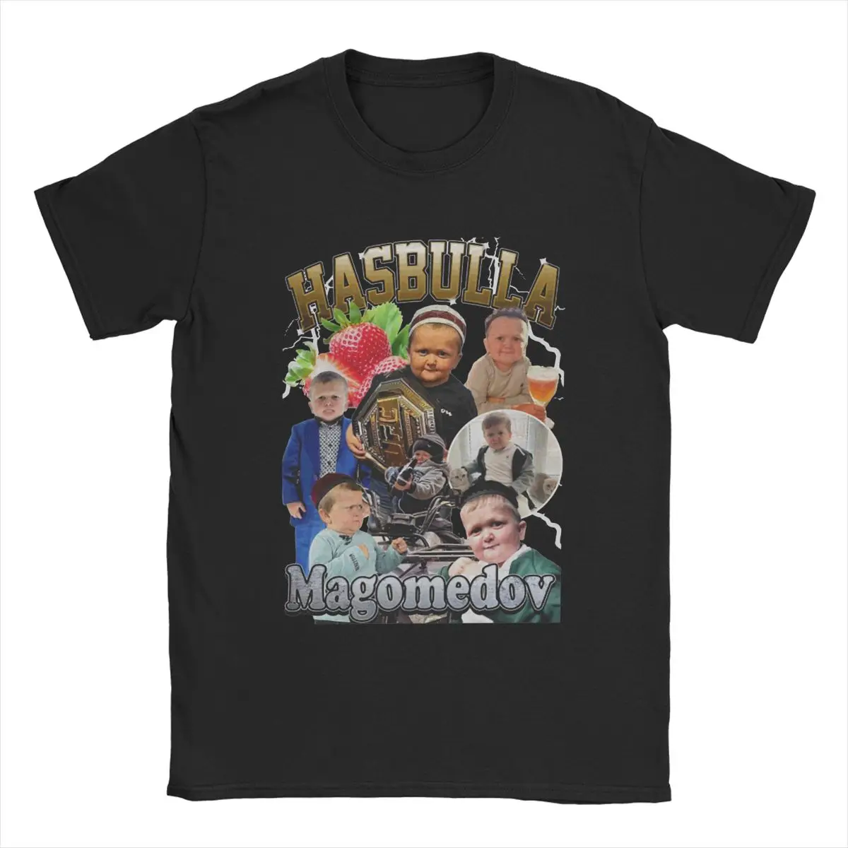 Tema Hasbulla Magomedov T Shirts Men Cotton Casual T-Shirt Round Neck Retro Khabib Tees Short Sleeve Clothing Summer