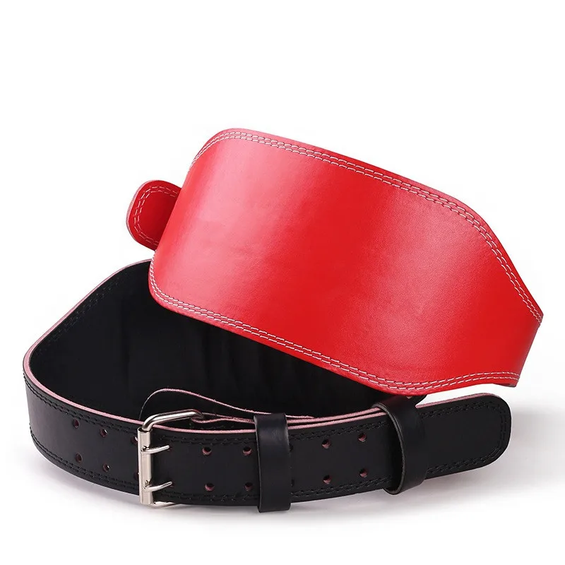 10/15CM Width Waist Support Sport Safety Belt Protection Fitness Deep Squat Hard Pull Weightlifting Belt PU Leather Fitness Belt