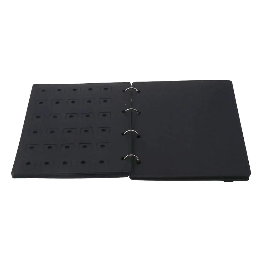 Brooch Pin Organizer Black Pin Display Binder Felt Enamel Pin Display Book Shoe Charms Organizer