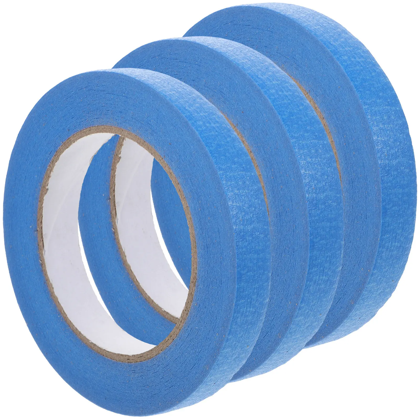 3 Rolls Blue Art Tape Masking Paper Tape for DIY Painting Projects Craft Design Indoor Walls School Classroom Home Improvement