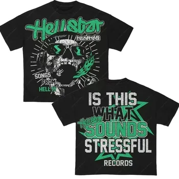 ゴシックラウンドネックTシャツ,半袖コットンプリントTシャツ,パンク,カジュアル,ニッチ,ユニセックス,夏,y2k