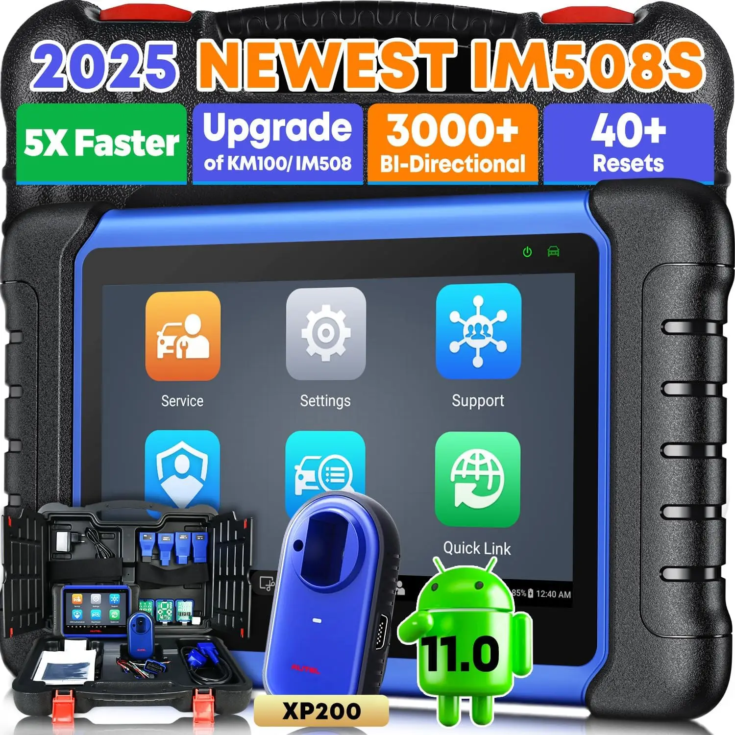 Autel MaxiIM IM508S Key Programmer OBD2 Scanner XP200 Key Fob Programming Tools All-in-One Auto Diagnostic  2 Years Free Update