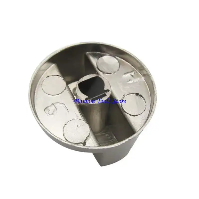 57BE 4Pcs Oven Knob Cooktop Metal Knob Adaptors Gas Stove Rotary Switches Replacement