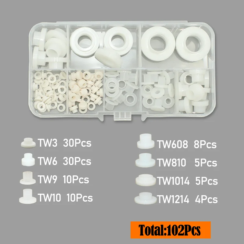 Bis zu 414p T-förmige Nylon-Unterlegscheibe TW3 TW6 TW8 TW9 TW10 T0 TW16 Konkave und konvexe Kunststoff-Schraubenhülse Isolierpartikel für Schrauben – Detail 9