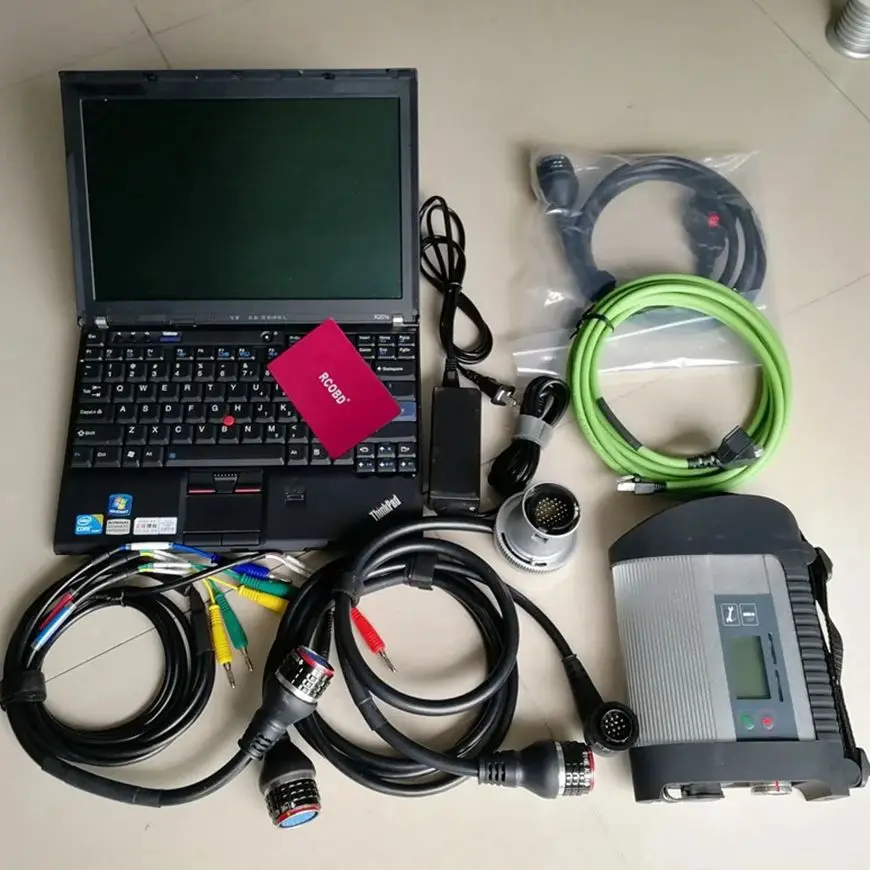 أداة إصلاح السيارات المدمجة MB STAR C4 SD المستخدمة للكمبيوتر المحمول X201 I7 CPU 8G RAM 512GB SSD Software #6