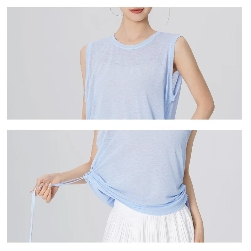 Woman Dance Tops Adult Sleeveless Ballet Training Tops Sports Vest Dance Basic Dance Halter Tops Camisole Tops