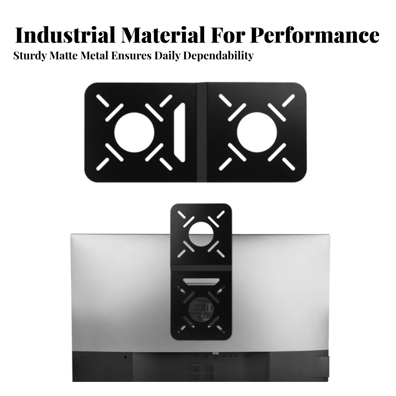 VESA Attachment Bracket Easy Installation VESA Mount Adapter Monitor Mount Bracket Adjustable Hardware Hinged for Workstation