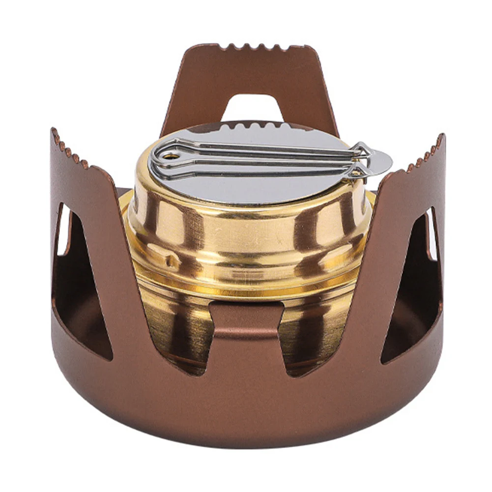 

1pc Portable Brass Alcohol Stove Windproof For Spirit Burner For Camping Hiking Stoves Outdoor Garden BBQs Tools Chimeneas