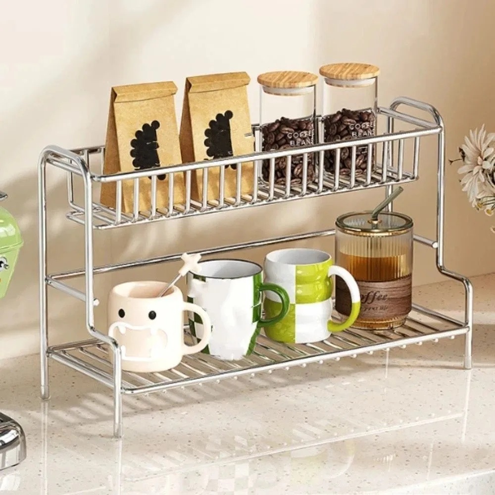 Non-punching Wall-mounted Storage Rack Water-resistant Structure Hollow Draining Toilet Rack Drill-free Installation