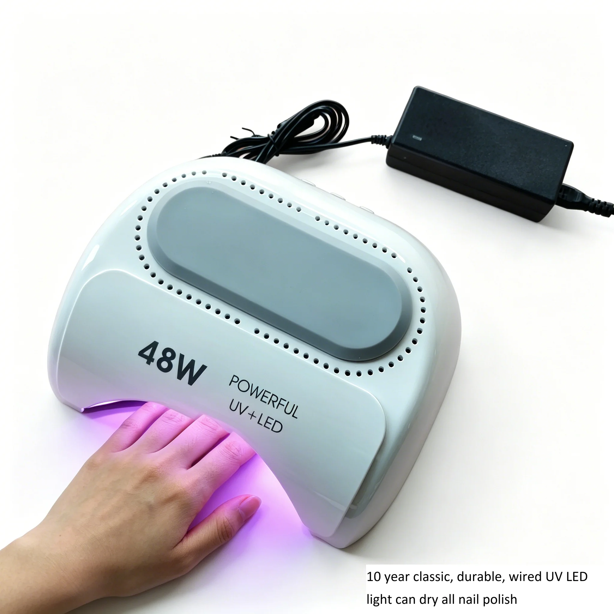 Ibelieve Plug in UV+LED Lamp  Dual Chip 48W Quick Curing Nail Dryer Timing Luminaria Varnish Solidify Ongles Manicure Light