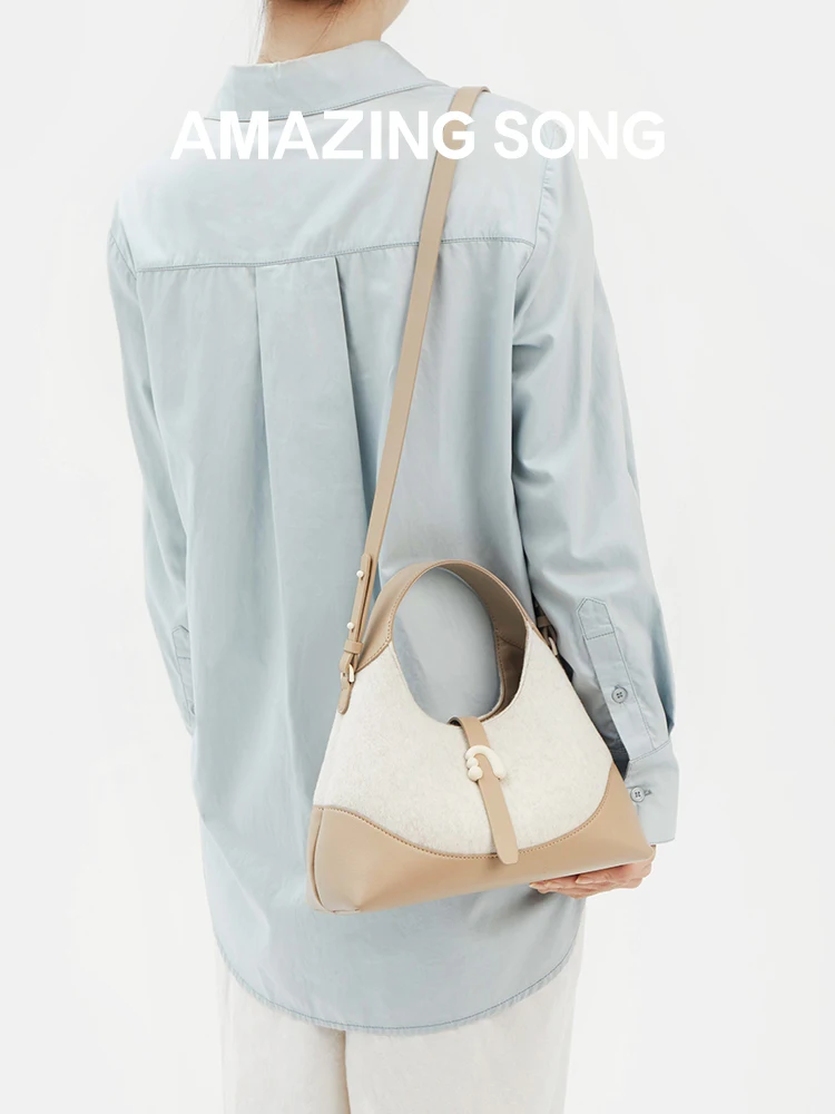 Amazing Song Triangle Crossbody Bag