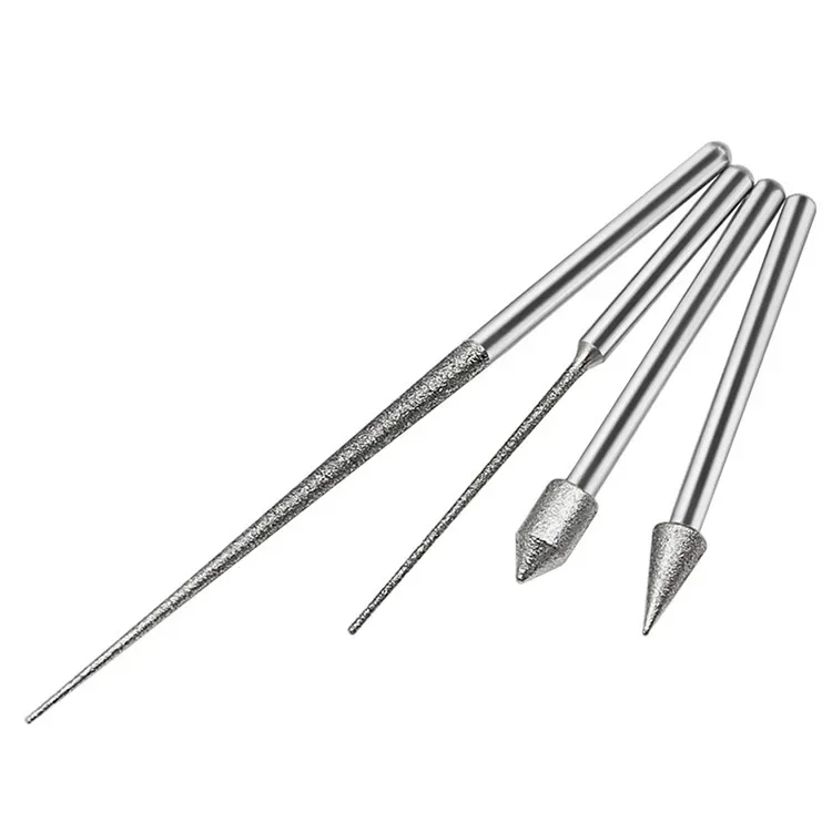 3MM Schleifstäbe Mini-Diamantbohrer Schleifkopf Fräser Nadel Gravur Schnitzwerkzeug Polierwerkzeug Glas Jade Stein Bohrer – Detail 6