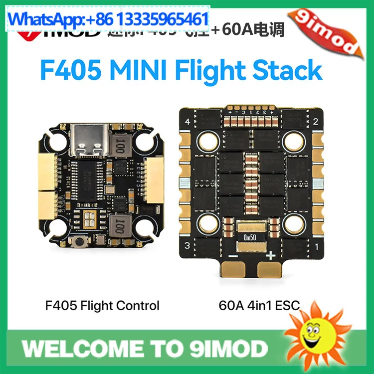 

9imod F405 traversing machine fly tower, mini flight control 60A 4-in-1 ESC 20 * 20mm