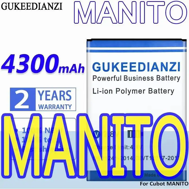 

4300 мАч надежное питание для аккумулятора мобильного телефона Cubot Manito
