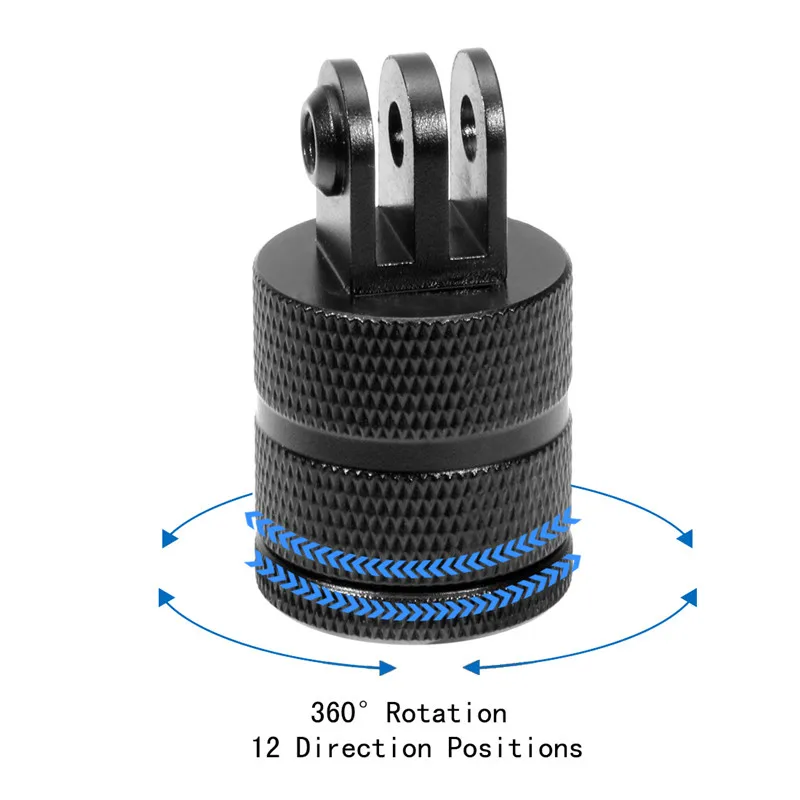 Metal Reinforced Motorcycle Bicycle Handlebar Clip Mount 1/4