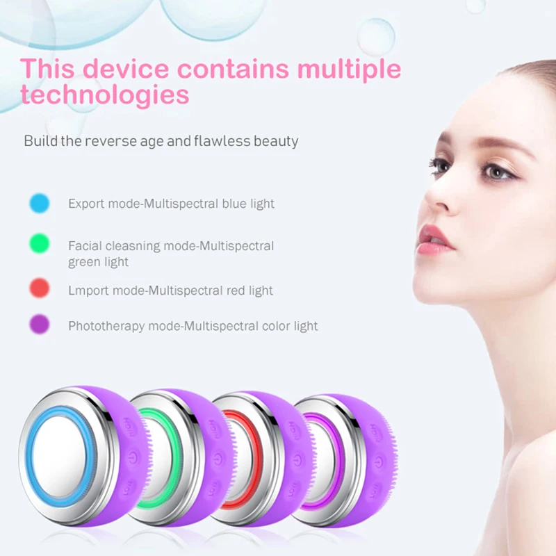 Skin Sonic Vibrating Massager Cleaning Washing Ultrasonic Face Cleanser Electric Facial Cleansing Brush