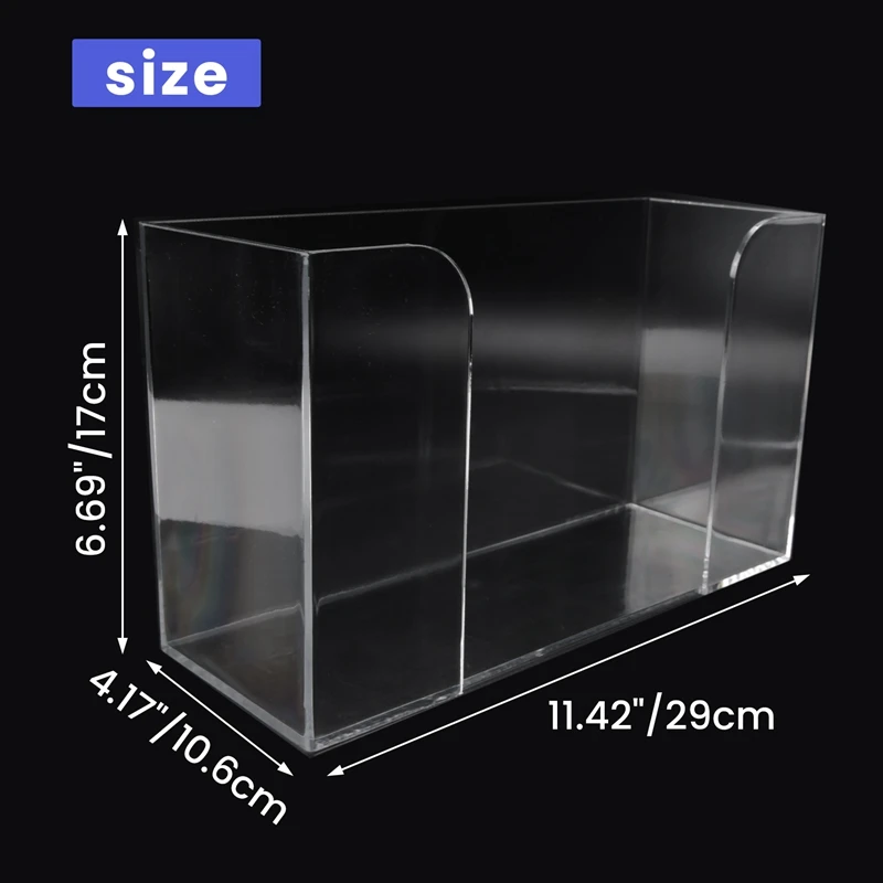 Countertop Paper Towel Dispenser,Clear Guest Towel Napkin Holder, Suitable for Z-Fold, C-Fold or Multi-Fold Paper Towels-A22U