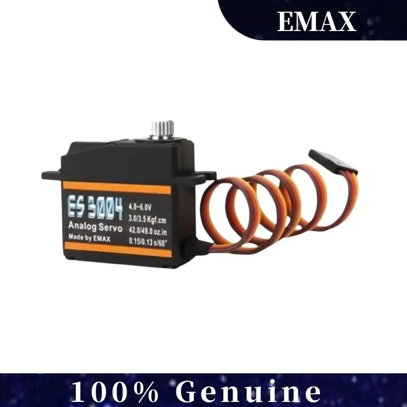 

EMAX ES3004 20 г 3,5 кг 0,13 сек 23T аналоговый сервопривод с металлической шестерней для радиоуправляемого самолета ES3104 обновление