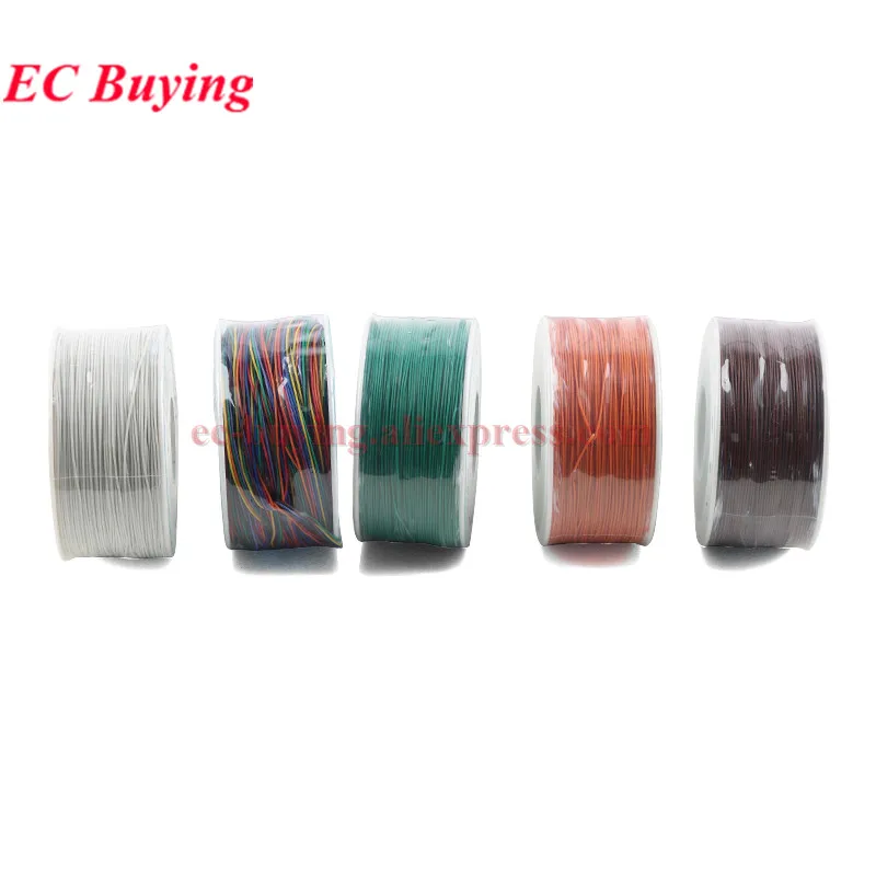 30AWG 0.5MM PCB Flying Jumper Wire OK Line Wrapping Wrap Flexible Insulation Tin-Plated 200Meter Single Conductor Circuit Board