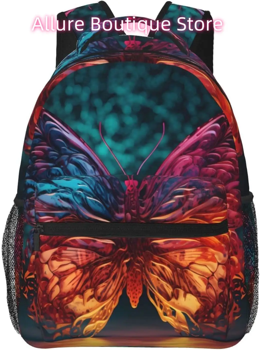 

laptop bag back to school Colorful Butterfly Lightweight Laptop Backpack Lightweight Multipurpose Travel Casual Daypack Unisex C