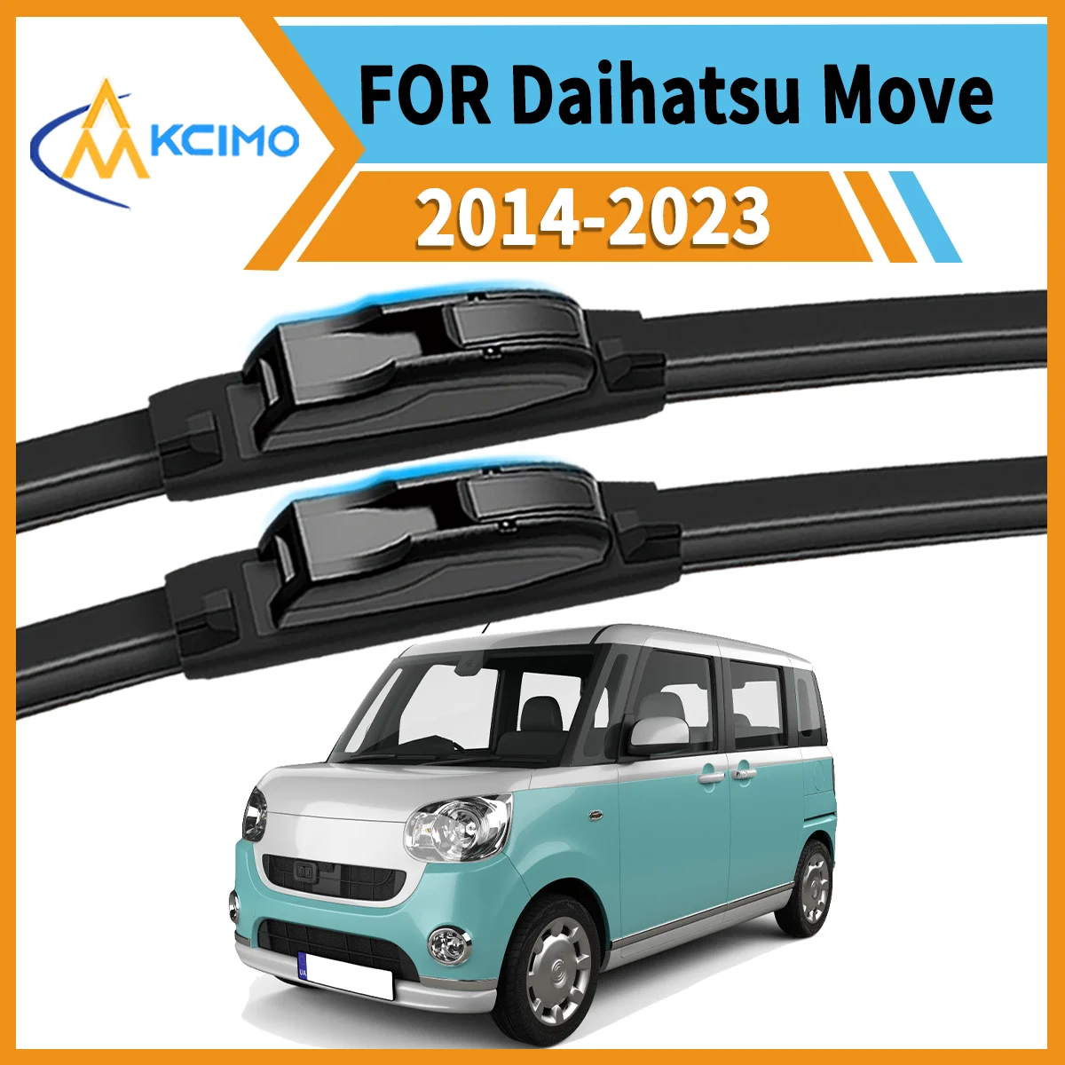 

Essential Safety Pair 2 Front Wiper Blades for Daihatsu Move LA150 2014-2023 All-Weather Clarity Durable Easy to Install