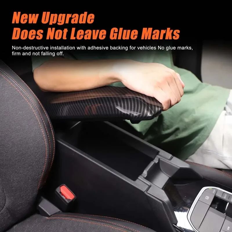 

1Pcs ABS carbon fiber For BMW 1 2 Series F40 F44 2020-2024 car center console armrest box protective cover sticker accessories