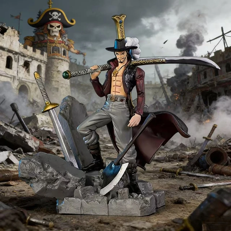 Figura de PVC de Personaje de Anime One Piece, Ojo de Águila, Batalla Decisiva, Modelo de Acción, Colección de Juguetes, Joyería, Muñeca, Regalo para Fans