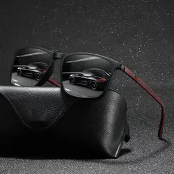 Fashion Vintage Check Pattern Sunglasses Men Women Driving Fishing Brand Designer Square Sun Glasses Man Eyewear