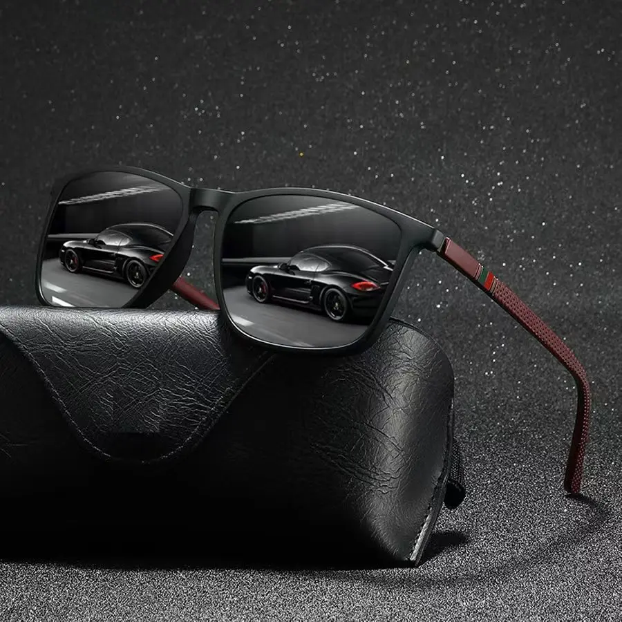 3PCS Fashion Square Sunglasses Set Men Women Colorful Lightweight Driving Fishing Hiking Outdoor Goggles Trendy Protection