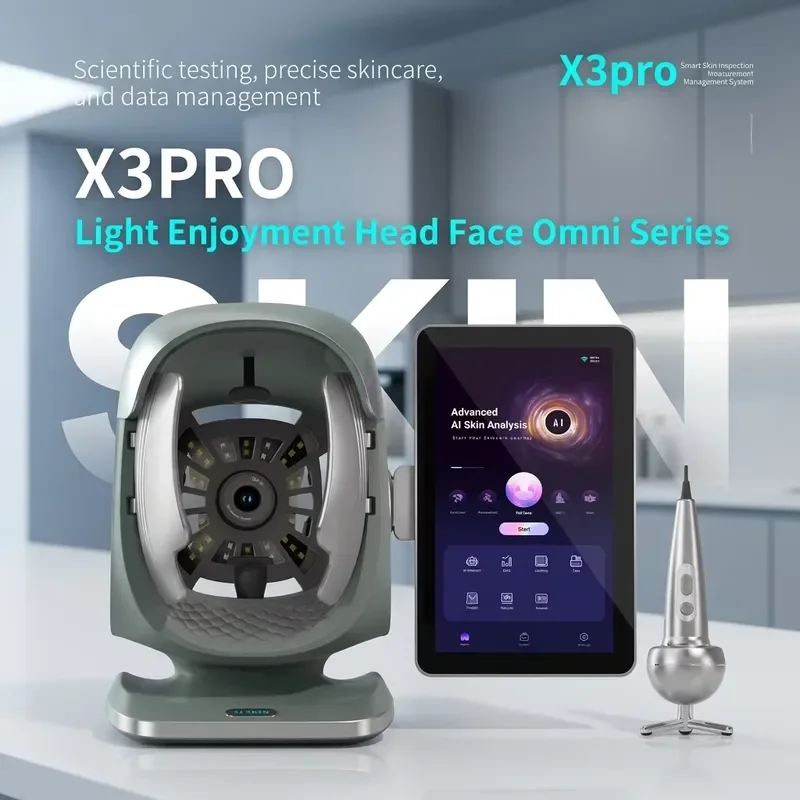 3D Smart Full Face Moisture Wrinkles Acne Scanner Skin Analyzer with WiFi iPad Control EU Plug for Skin Care Facial AI