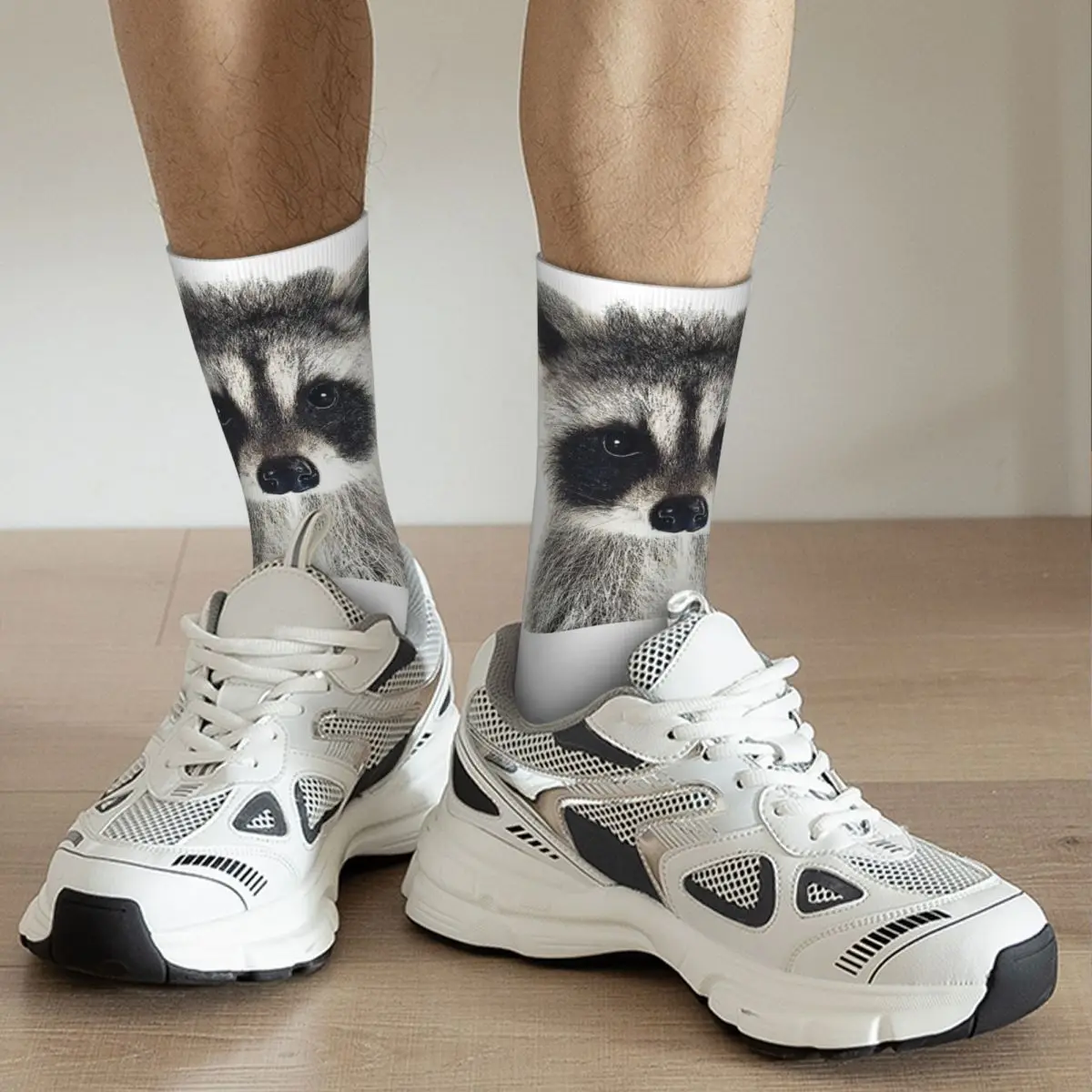 Baby Raccoon Raccoon Unisex Winter Socks Running Happy Socks Street Style Crazy Sock
