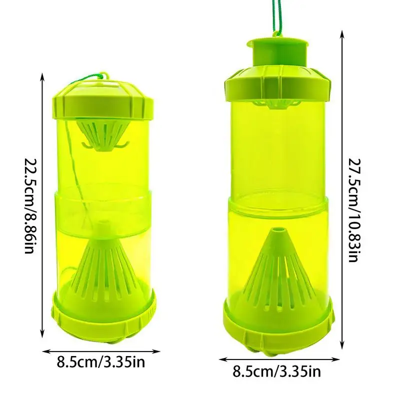 دبور فخ دبور ومصيدة الدبور 2x تلسكوبي النحل يطير الماسك قابلة لإعادة الاستخدام لحديقة البستان فناء الفناء الاستخدام في الهواء الطلق