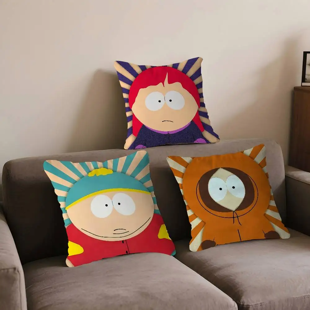

Cartoon-SouthparkS Maple Design Cushion Cover Happy Autumn Harvest Decor Holiday Decorati Pillow Cover