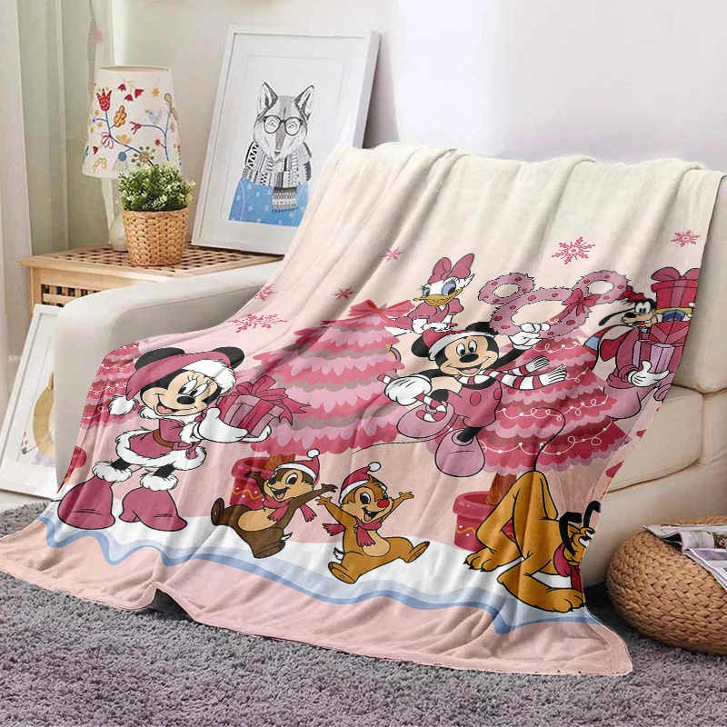 Kerst Mickey Mouse Flanellen Deken Pluizig Gezellig Gooi Kinderen Volwassen Dutje Dekens Beddengoed Deken voor Party Home Decorations