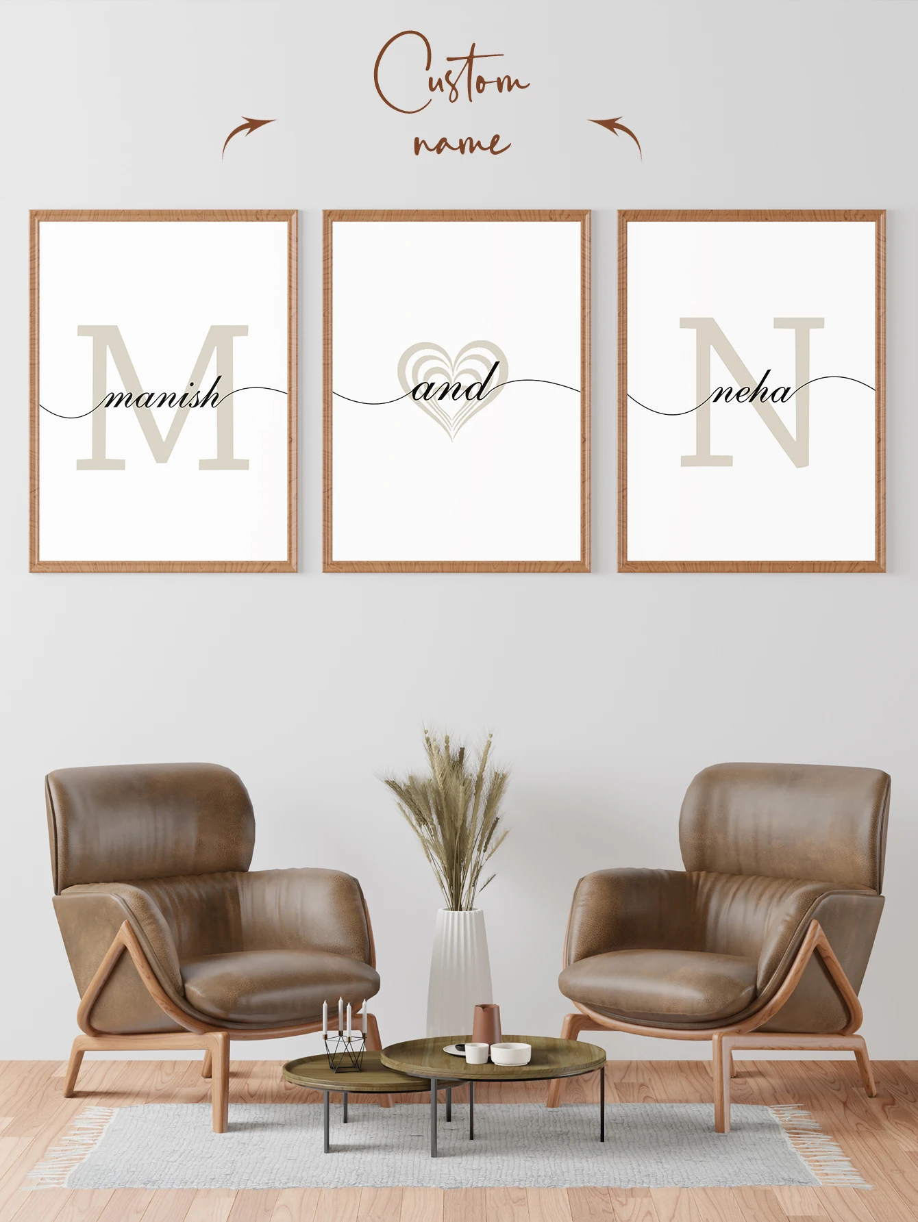 

3pc Custom your photos with 1pc custom frameless canvas poster photos to share your favorite memories and most precious moments