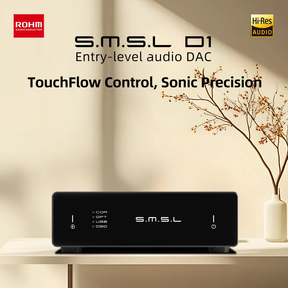 SMSL D1 DAC Audio tingkat awal Didukung oleh Chip DAC BD34352EKV Baru dengan Kesederhanaan USB Plug-and-Play