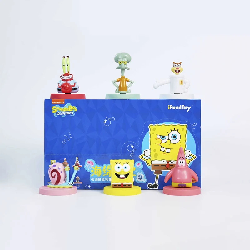 

SpongeBob SquarePants Blind Box Action Figures Patrick Star Squidward Krabs Gary Sandy Mini Dolls Cartoon Model Toys for Kids