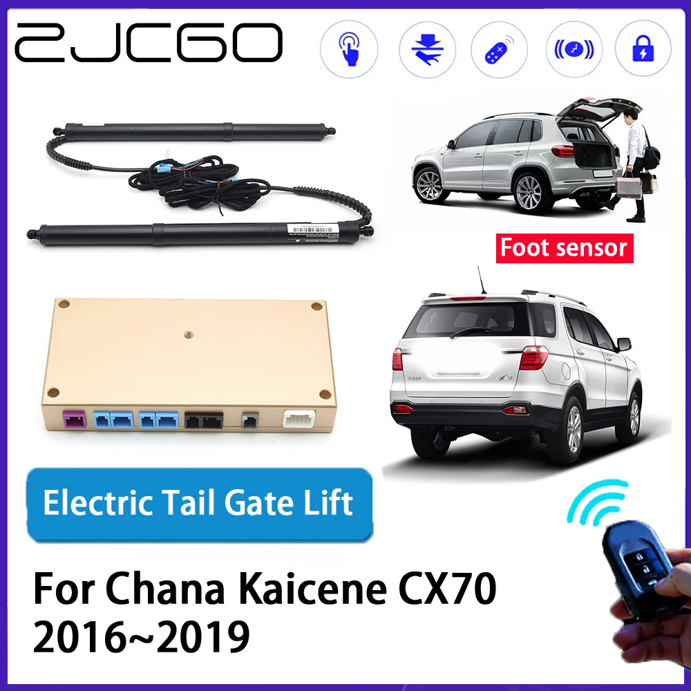 ZJCGO Car Auto Trunk intelligent Electric Tail Gate Lift Automatic Tailgate Opener for Chana Kaicene CX70 2016~2019